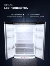 Холодильник четырехкамерный полувстраиваемый с инвертором LEX LFD424StGIDBI — фотография 3
