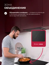 Варочная панель индукционная с инвертором LEX HI 6041B I BL — фотография 5