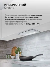 Вытяжка кухонная встраиваемая LEX HYPER 600 GS Inverter WH — фотография 2