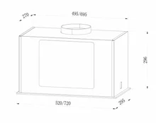 Вытяжка кухонная встраиваемая LEX GS BLOC GS 600 Grey — фотография 3