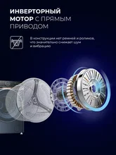 Стирально-сушильная машина с инвертором и паром LEX LWM10714BLIDD Lux — фотография 4