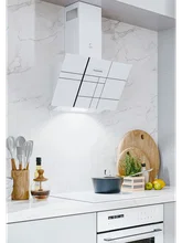 Вытяжка кухонная наклонная LEX MOZA 600 R1 White — фотография 1
