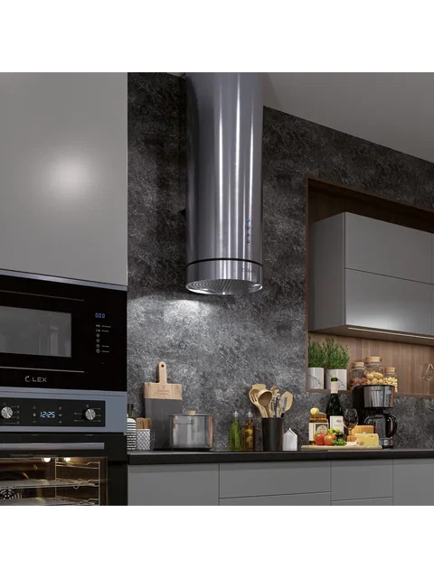 Вытяжка кухонная островная LEX Tubo Isola 350 Inox