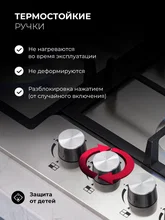 Варочная панель газовая LEX GVS 642 IX — фотография 3