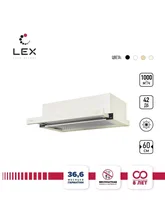 Вытяжка кухонная встраиваемая LEX Hubble G 2M 600 Ivory Light Белый антик — фотография 1