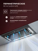Вытяжка кухонная встраиваемая LEX AURA 600 Inverter BL — фотография 5