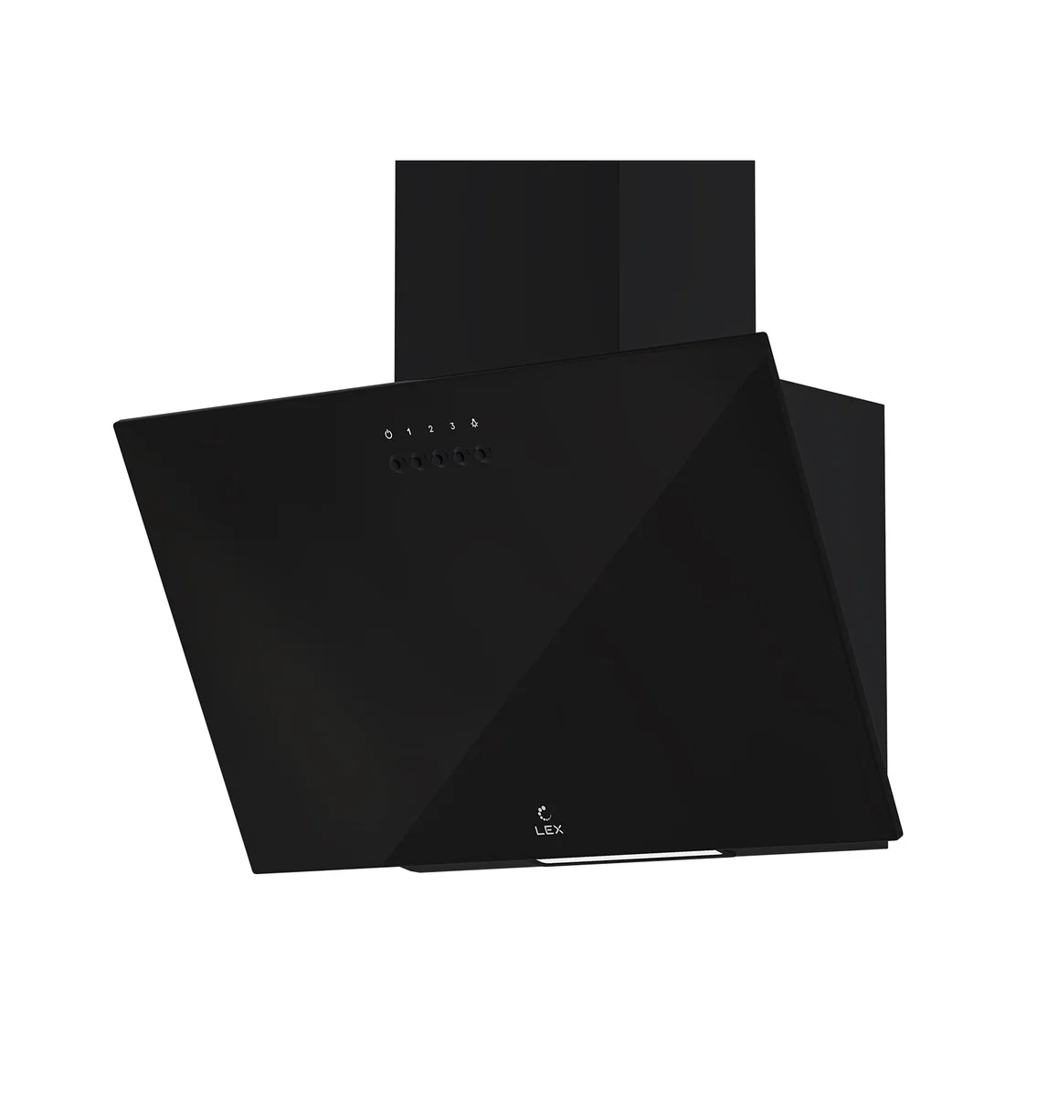Вытяжка кухонная наклонная LEX MOZA 450 Black — фотография 1