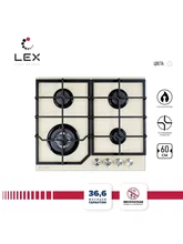 Варочная панель газовая LEX GVG 6040-1 IV Light Белый антик — фотография 1