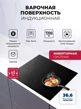 Варочная панель индукционная с инвертором LEX HI 6041A I BL — фотография 1