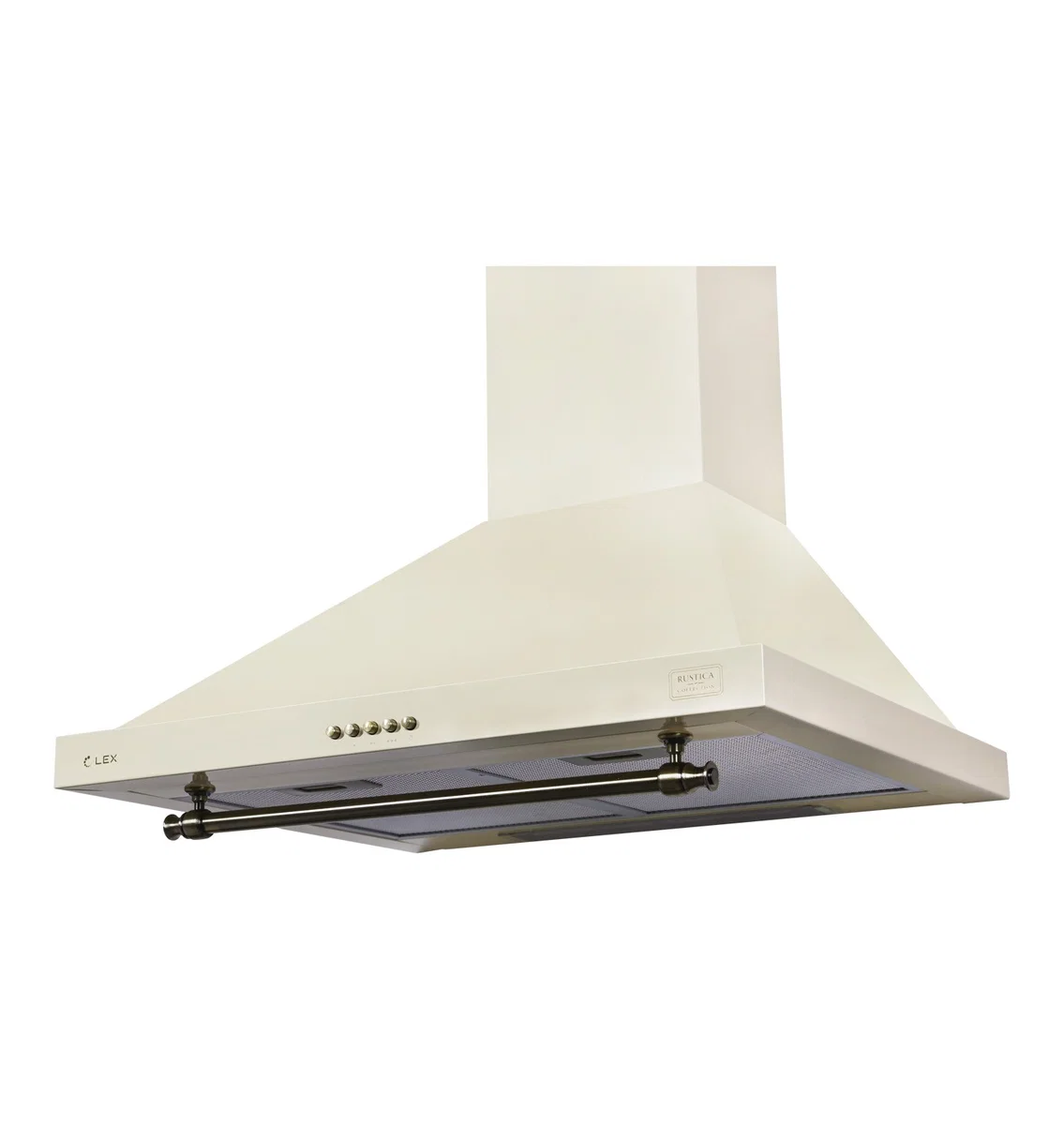 Вытяжка кухонная рустика LEX Vintage 600 Ivory Light Белый антик — фотография 1