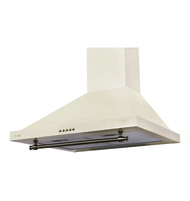 Вытяжка кухонная рустика LEX Vintage 600 Ivory Light Белый антик