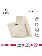 Вытяжка кухонная наклонная LEX Mika G 500 IV Light Белый антик — фотография 1