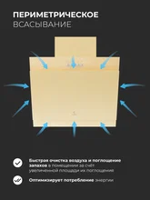 Вытяжка кухонная наклонная LEX Mio 500 Ivory — фотография 3
