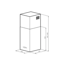 Вытяжка кухонная декоративная LEX MONO 400 BLACK — фотография 5