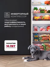 Холодильник отдельностоящий с инвертором LEX LKB201IXIDMax — фотография 3