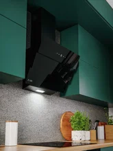 Вытяжка кухонная наклонная LEX RIO GS 600 Black — фотография 2