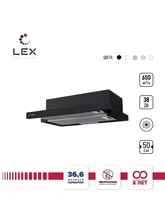 Вытяжка кухонная встраиваемая LEX Hubble 500 BLACK — фотография 1