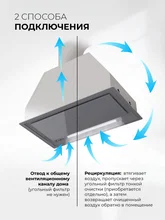 Вытяжка кухонная встраиваемая LEX HYPER 600 GS GR — фотография 2