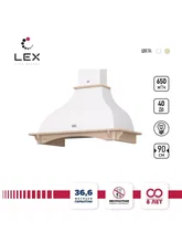 Вытяжка кухонная рустика LEX PARMA 900 White — фотография 1