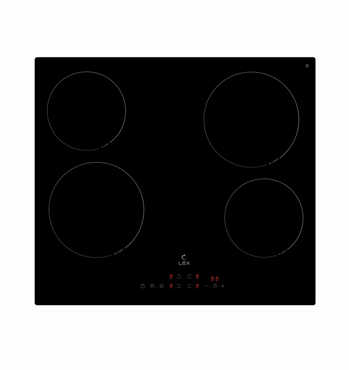 Варочная панель электрическая LEX EVH 6040B BL — фотография 1